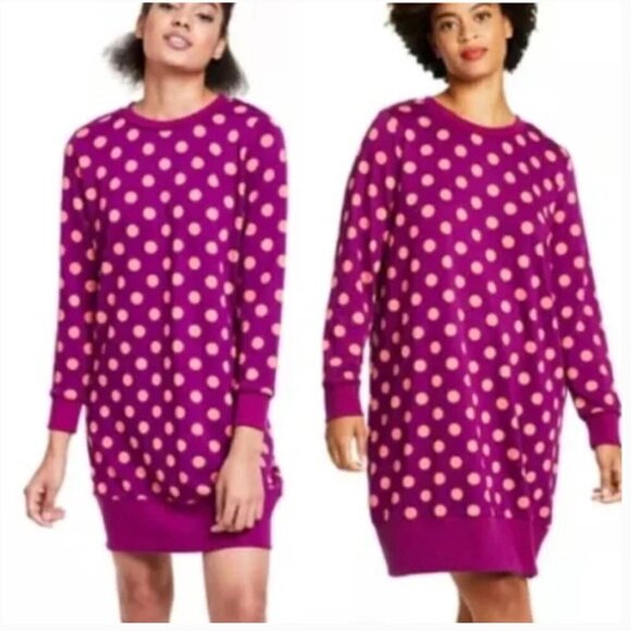 Victor Glemaud for Target Polka Dot Sweatshirt Tunic Dress - Picture 3 of 16